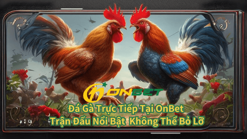 Đá Gà Trực Tiếp Tại OnBet Trận Đấu Nổi Bật Bạn Không Thể Bỏ Lỡ